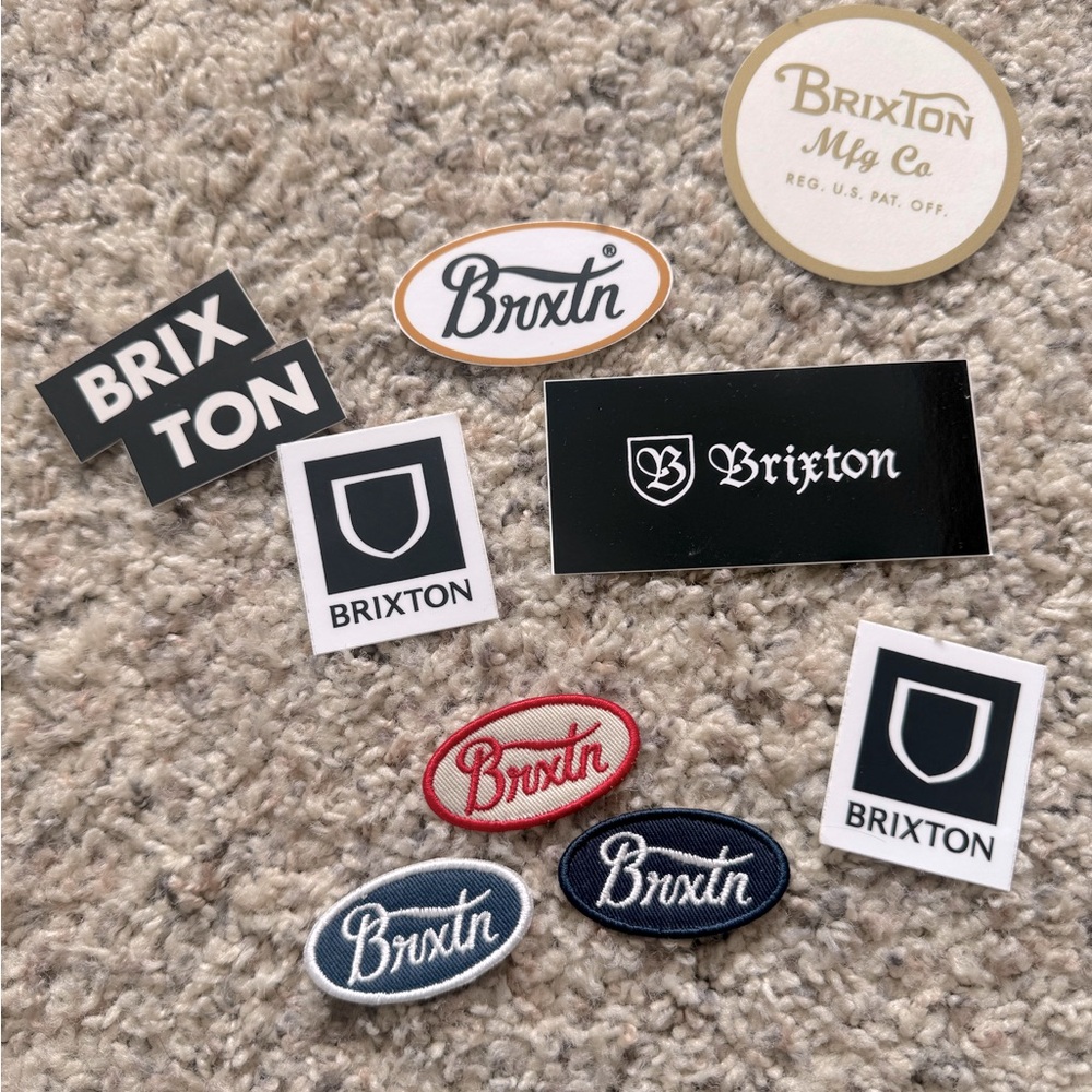 BRIXTON sticker and Wappen